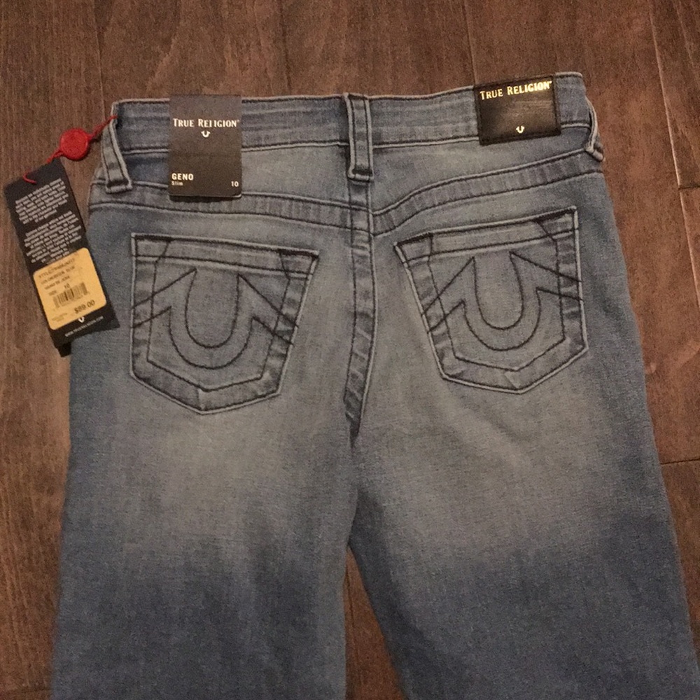 Girl’s True Religion jeans. Geno Slim size 10